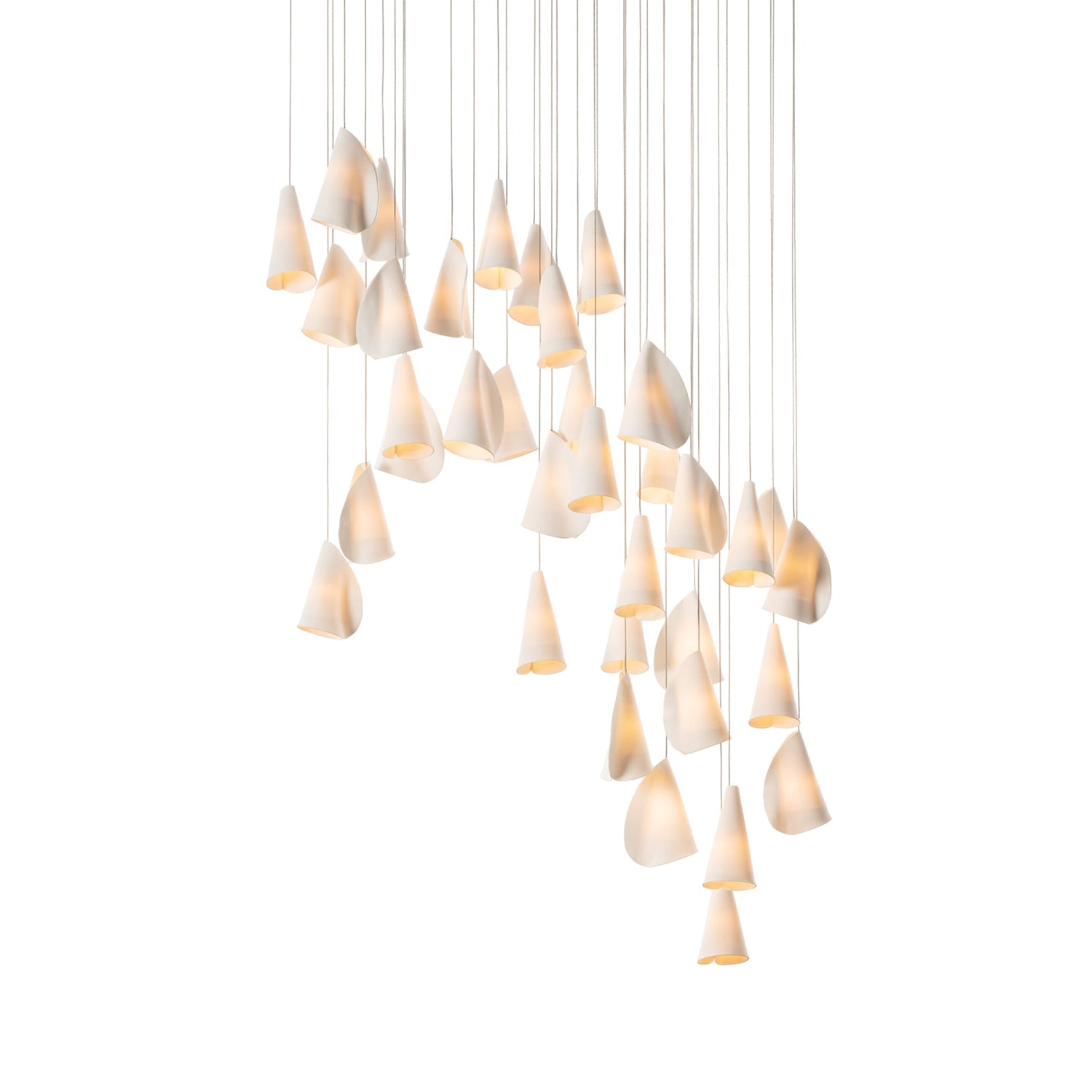 Olshaion Geometrische Keramik-Pendelleuchte-Letslighting