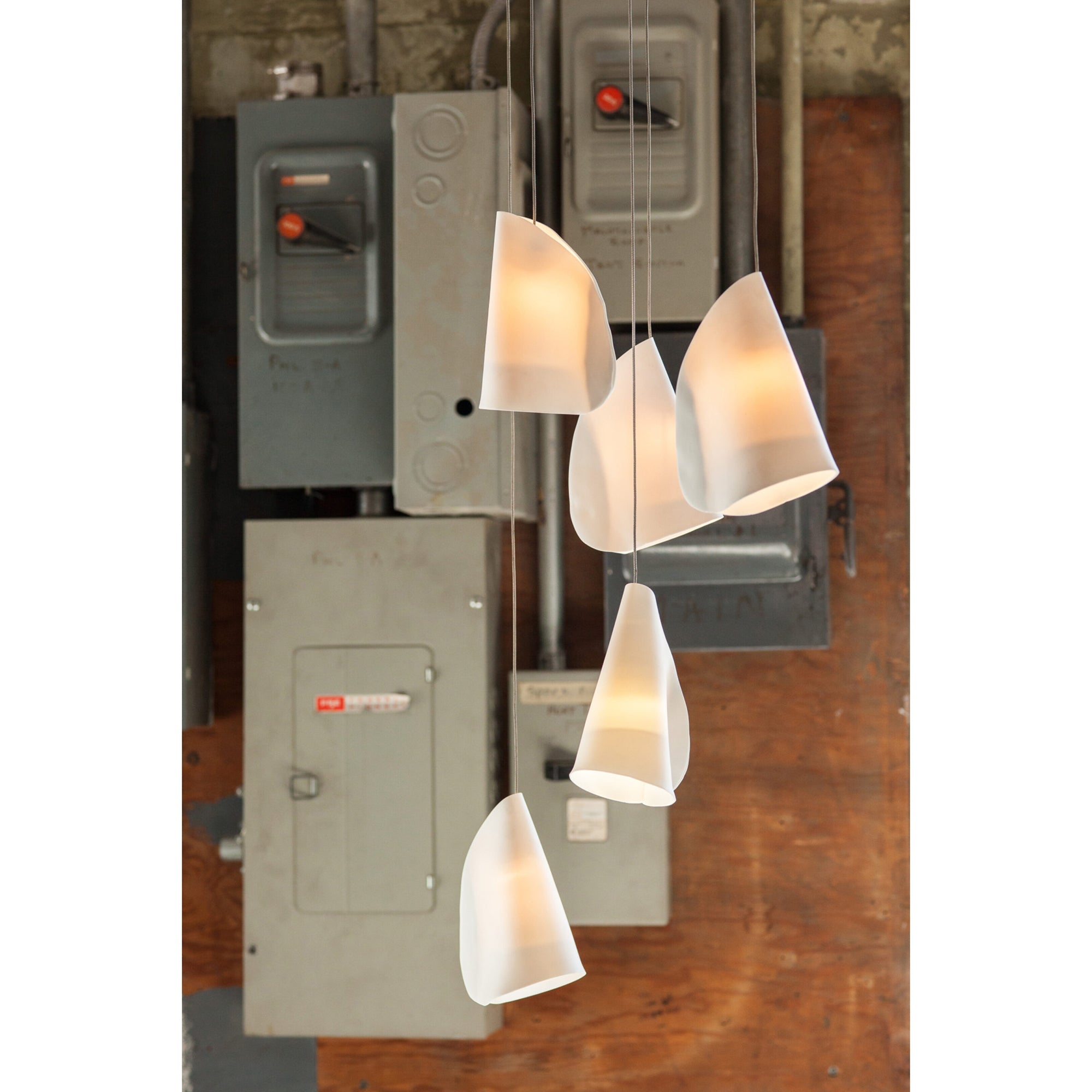 Olshaion Geometrische Keramik-Pendelleuchte-Letslighting