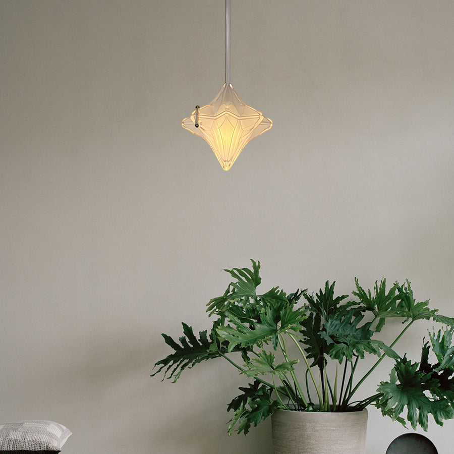 Art Deco Astris Elara Stern Pendelleuchte, Detailansicht