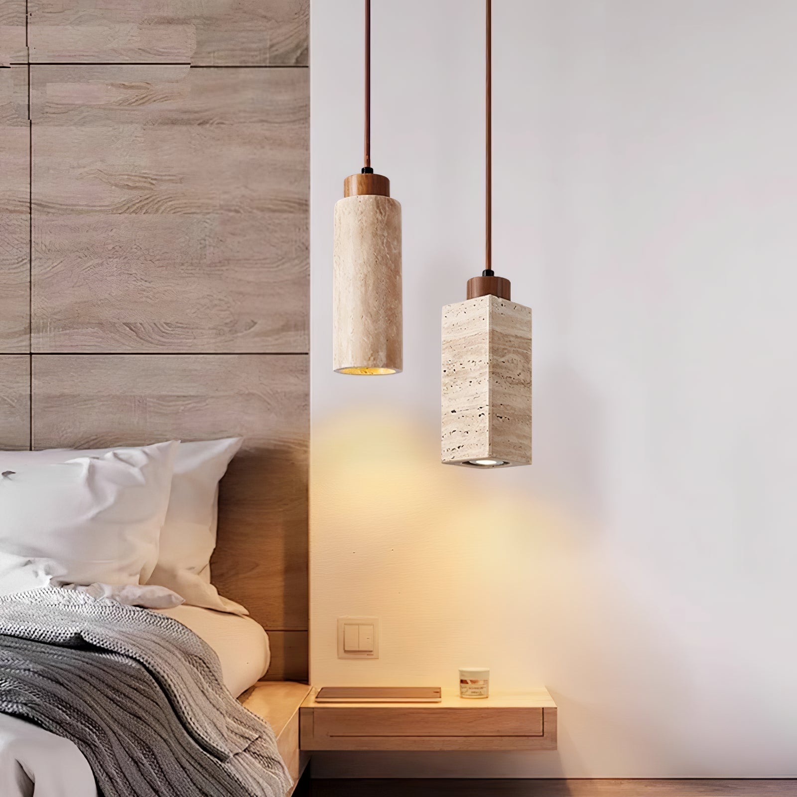 Avloris Travertin-Pendelleuchte-Letslighting