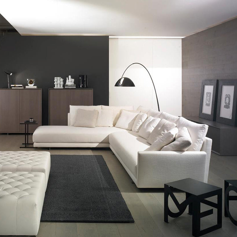 Avi Modern LED Bogen Schale Stehlampe Metall Wohnzimmer Schlafzimmer