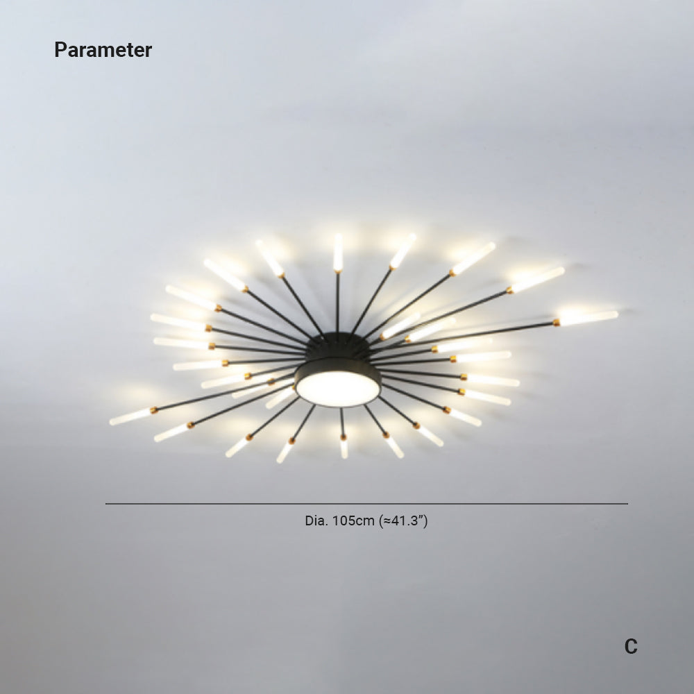 Arisha Deckenleuchte Feuerwerk  Modern Design LED  Wohnzimmer Schlafzimmer