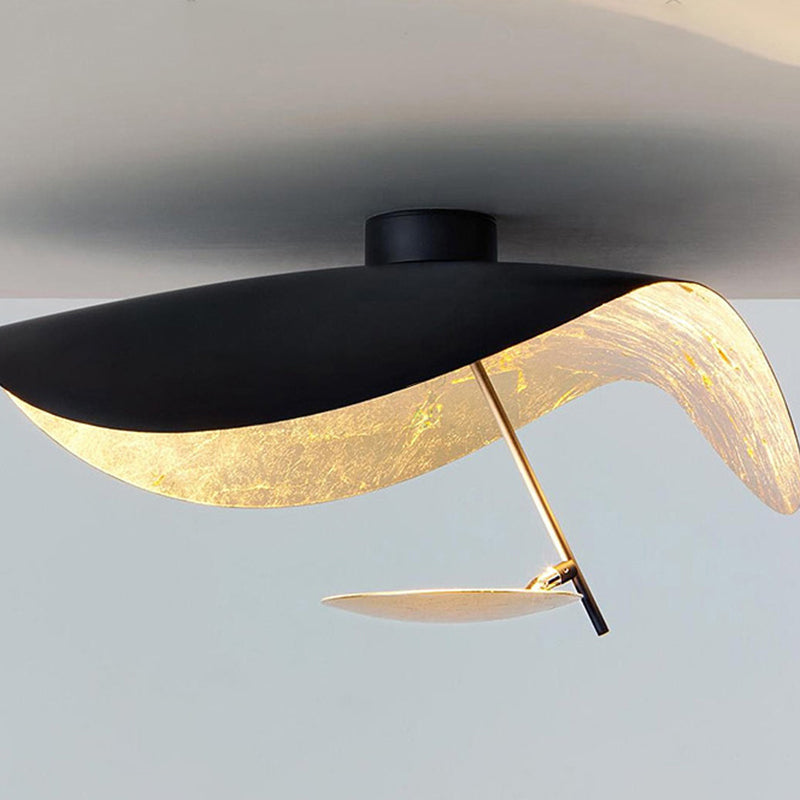Arisha Design LED Pendelleuchte/Denkenleuchte Gold/Schwarz Wohnzimmer