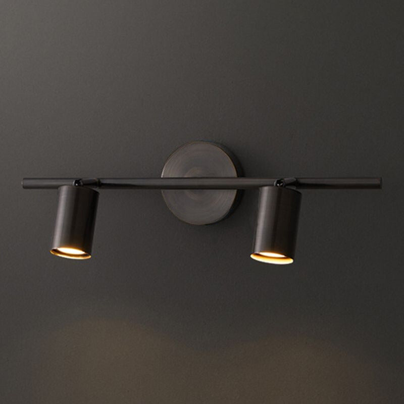 Griv Moderne zylindrische, drehbare Spot-Wandleuchte aus Messing