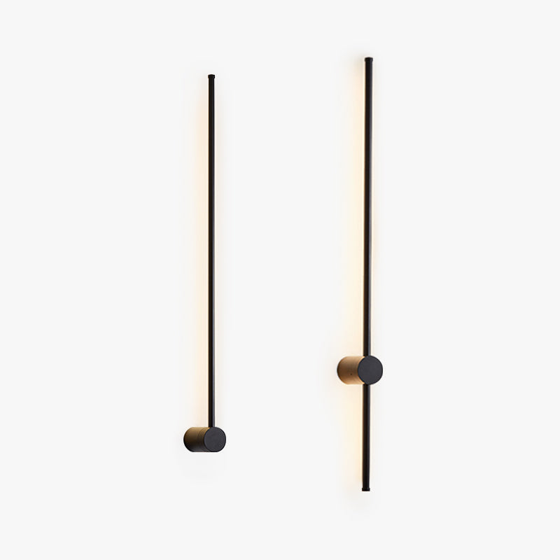Edge Modern LED Außenwandleuchte, Linear, Schwarz, Metall, Wohnzimmer