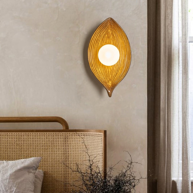 Aria Modern LED Wandleuchte Schwarz/Weiß/Holz Acryl Wohnzimmer