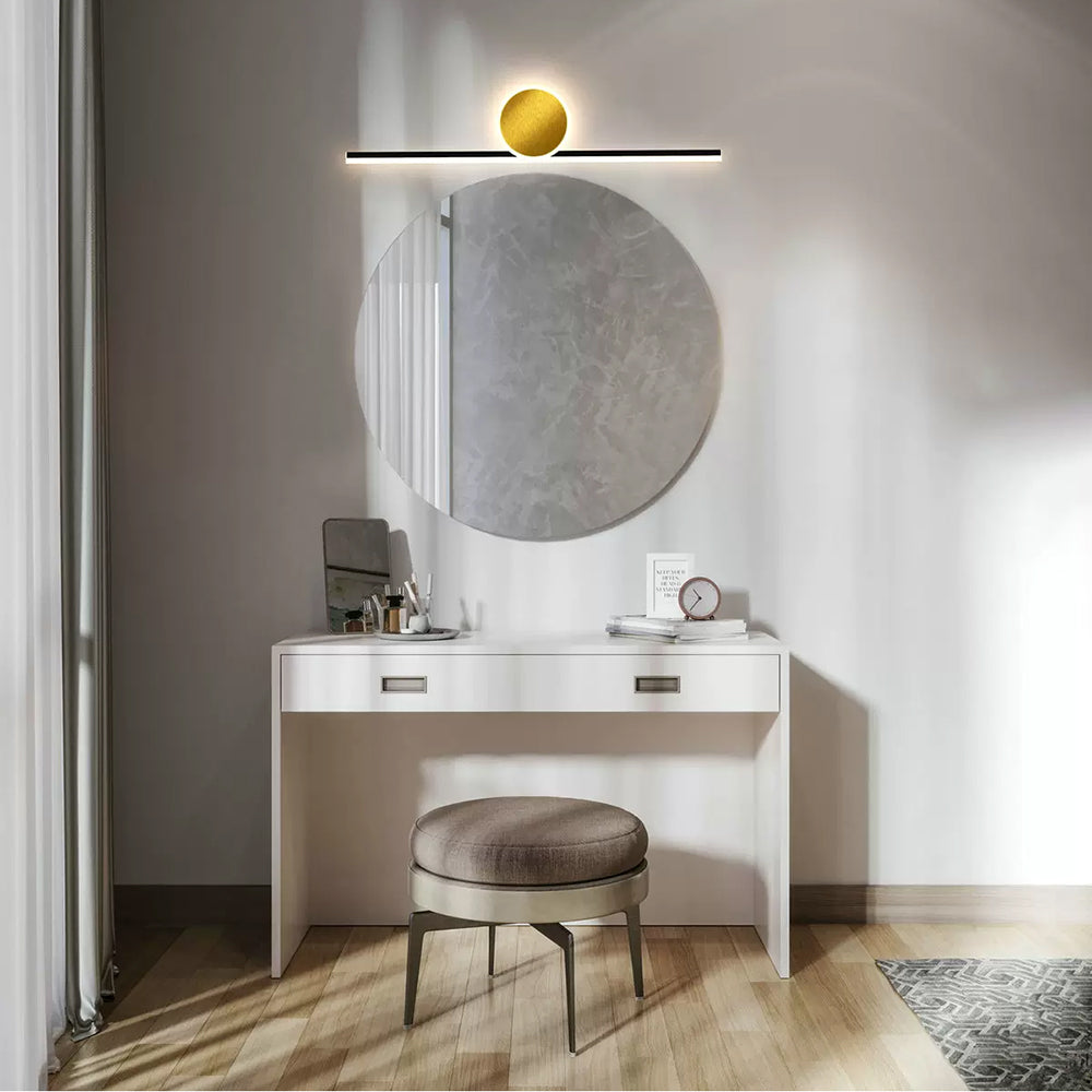 Arisha Wandleuchte, Schwarz & Golden Schlafzimmer, Wohnzimmer