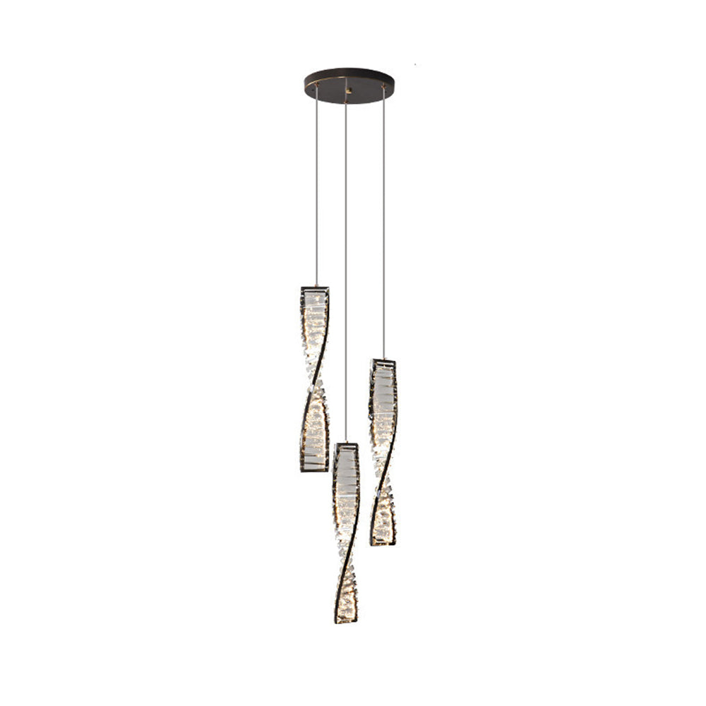 Kristy Moderne LED Pendelleuchte Schlafzimmer/Wohnzimmer Kristall
