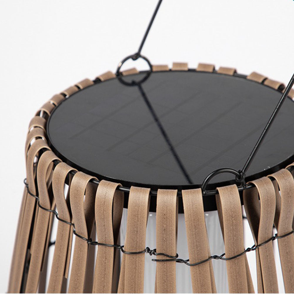 Ray Vintage LED Außenleuchte Solar Grau Garten/Flur/Balkon Holz mit 3 Größen
