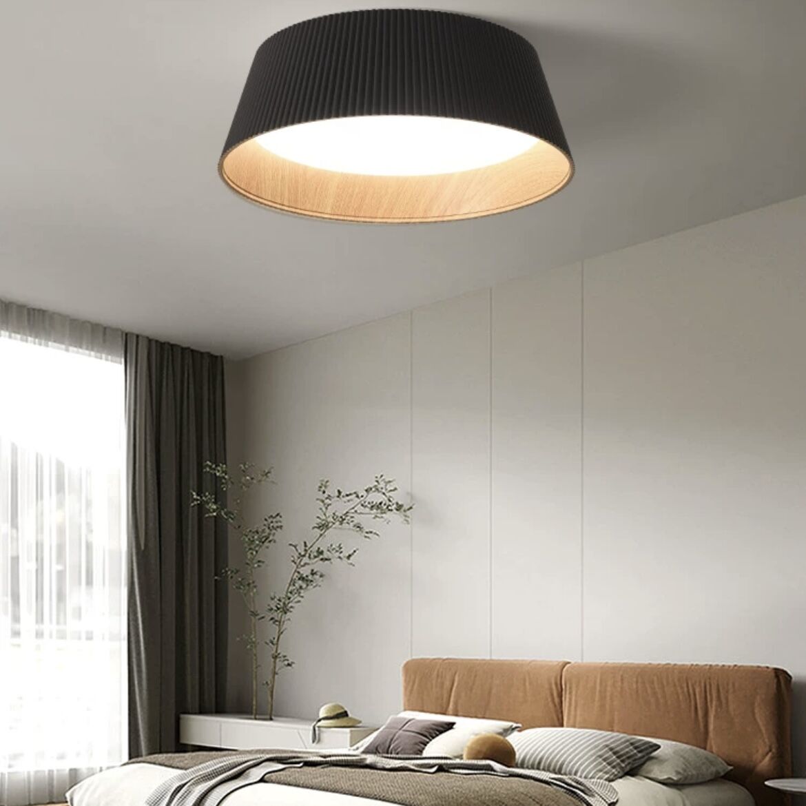 Silva Modern LED Pendelleuchte Deckenleuchte Schwarz Wohnzimmer