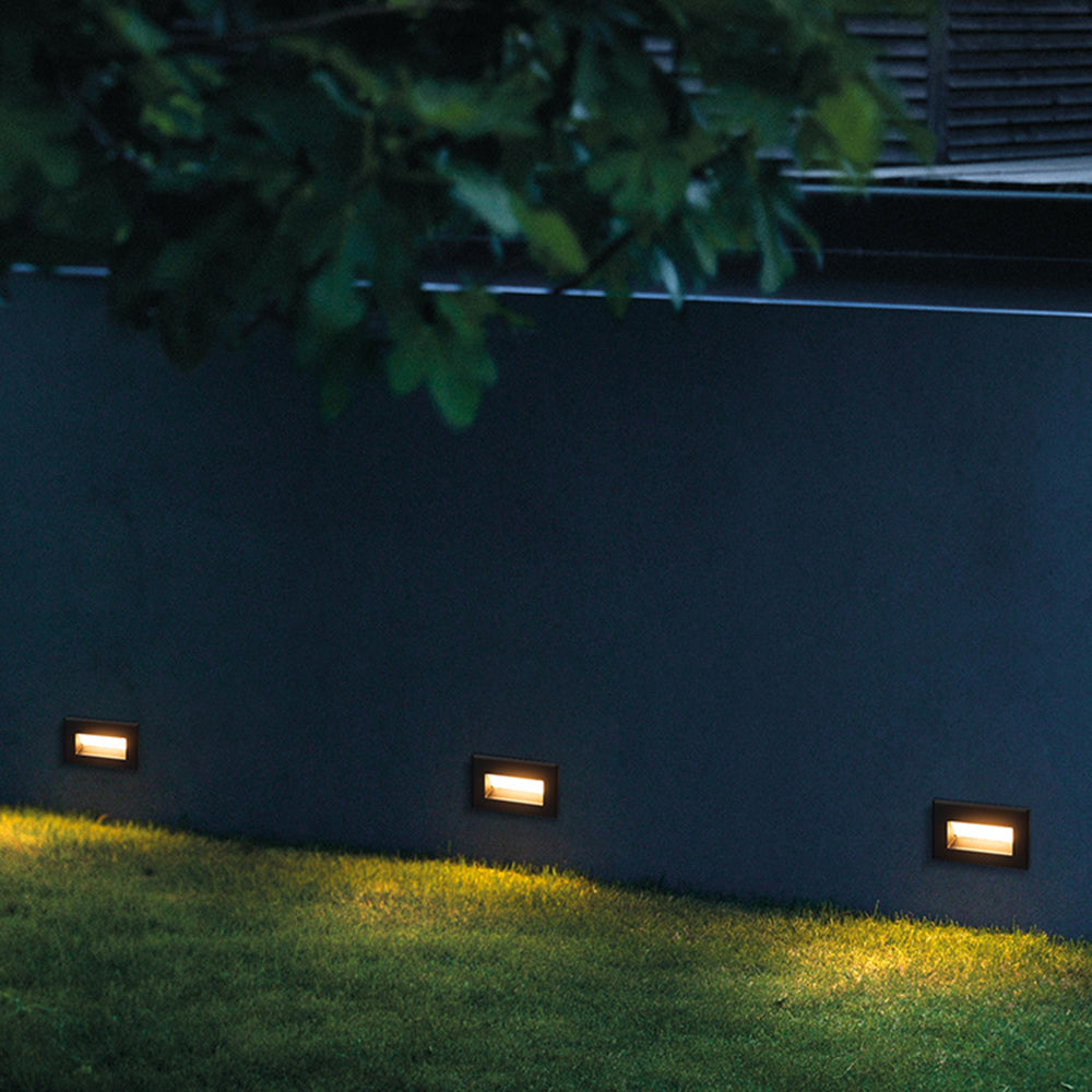 Ray Modern LED Rechteckig Außenwandleuchte Metall Acryl Garten Flur