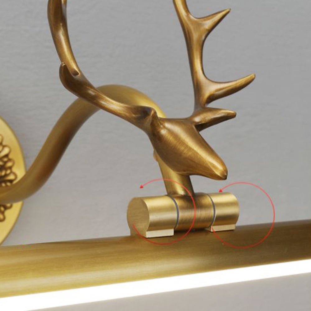 Arisha Modern LED Wandleuchte Schwarz/Messing Badezimmer/Wohnzimmer