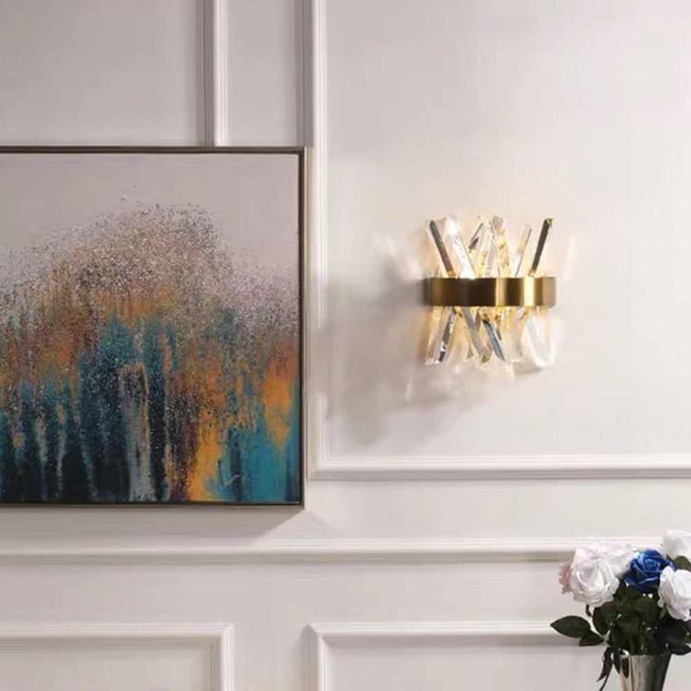 Kristy Modern LED Wandleuchte Innen GoldSchlaf/Wohnzimmer Metall Kristall