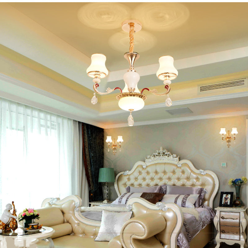 Silva Retro Pendelleuchte Metall Glas Wohnzimmer Schlafzimmer