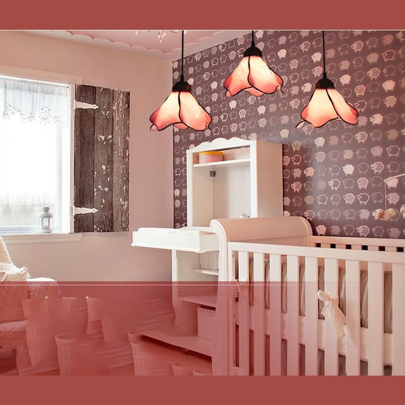 Arisha Modern LED Pendelleuchte Blume Wohnzimmer Schlafzimmer, 2 Farben, Metall Harzig