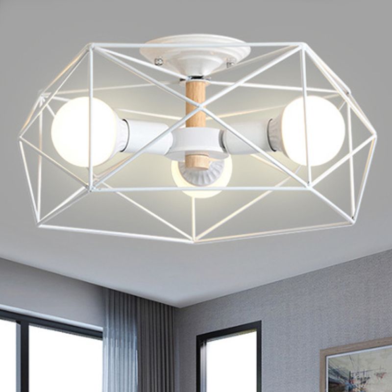 Kristy Modern LED Deckenleuchte Schwarz/Weiß/Gold Schlaf/Wohnzimmer Metall