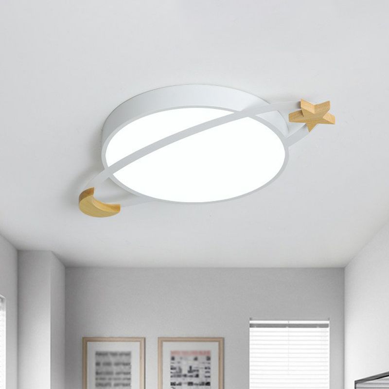 Aria Modern LED Deckenleuchte Weiß/Grün/Grau Schlaf/Wohn