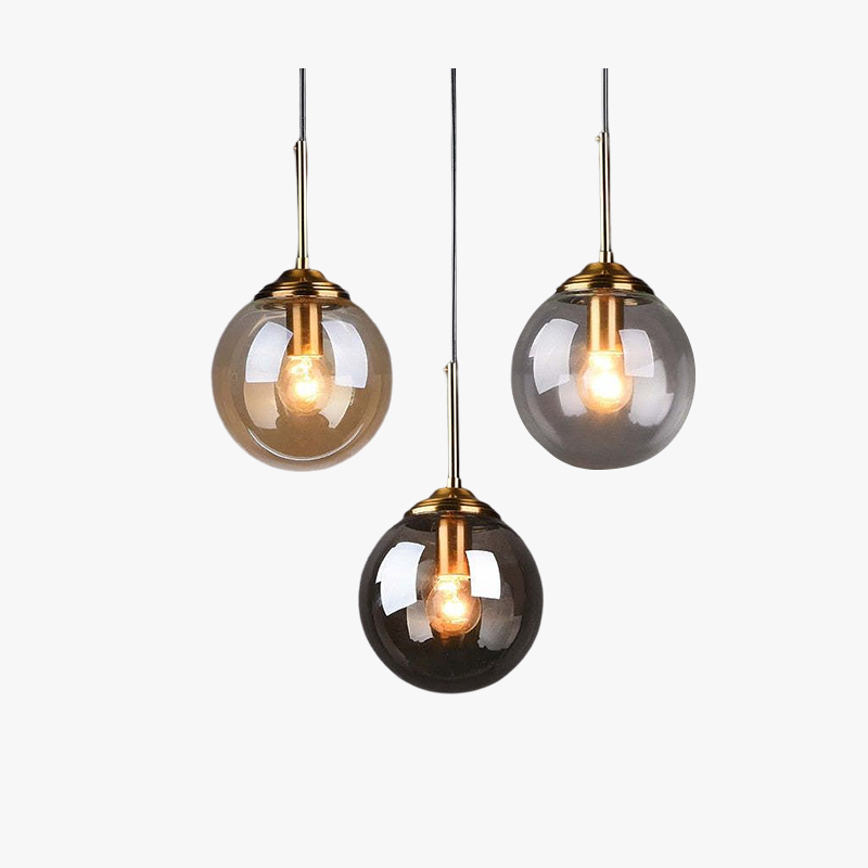 Valentina Modern Rund LED Pendelleuchte Metall Glas Esszimmer Wohnzimmer Schlafzimmer