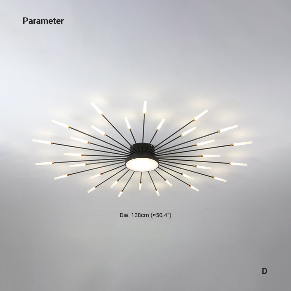 Arisha Deckenleuchte Feuerwerk  Modern Design LED  Wohnzimmer Schlafzimmer