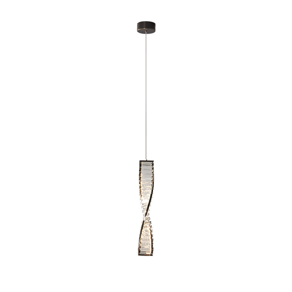 Kristy Moderne LED Pendelleuchte Schlafzimmer/Wohnzimmer Kristall