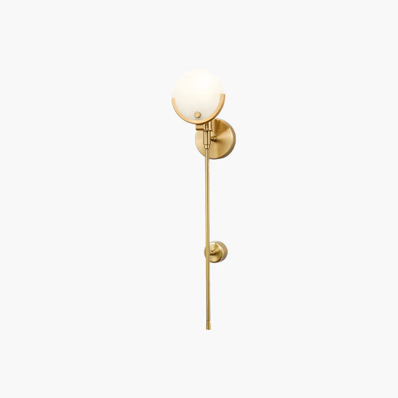 Valentina Moderne Marmor Wandleuchte Gold, Wohnzimmer/Schlafzimmer, Metall