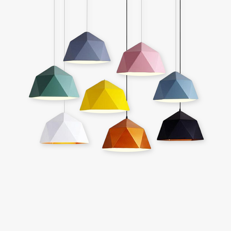 Valentina Modern Geometrisch LED Pendelleuchte Mehrfarbig Esszimmer Metall