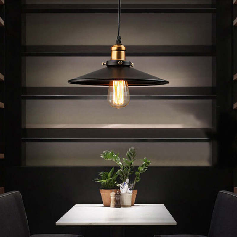 Silva ModernIndustrielle Pot-Pendelleuchte aus Metall, Schwarz