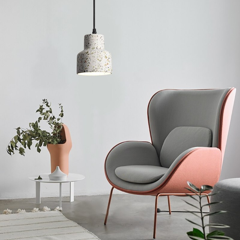 Arisha Modern LED Pendelleuchte Weiß Schlafzimmer/Esszimmer Stein