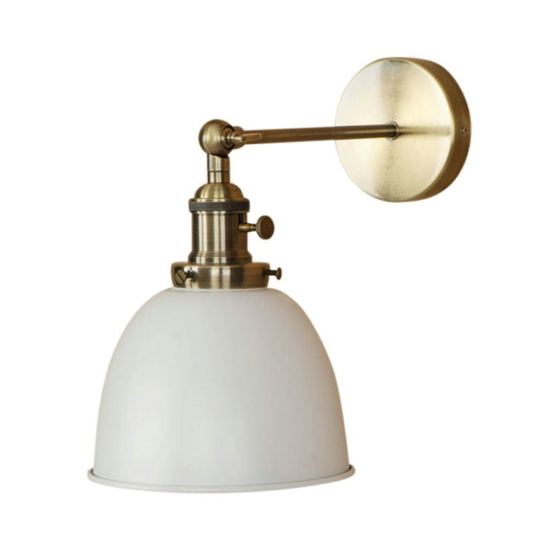 Silva Vintage LED Wandleuchte Innen Schwarz Schlafzimmer Metall