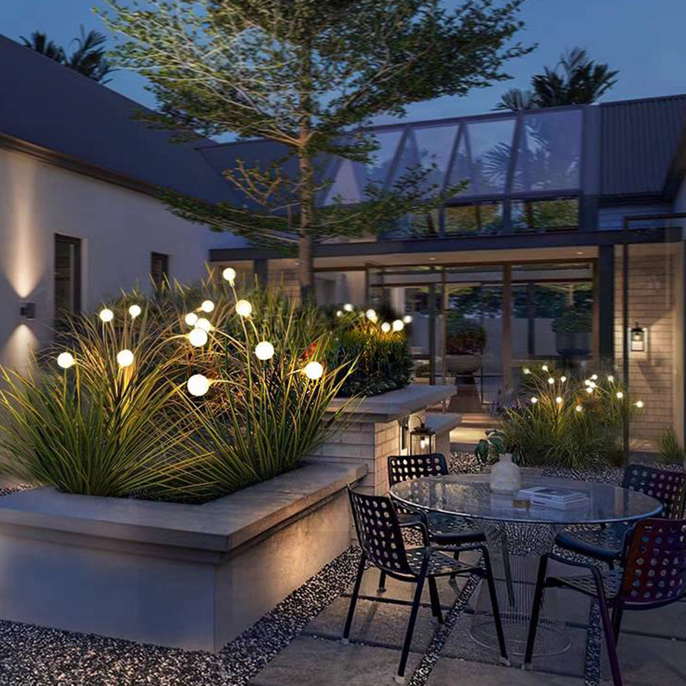 Ray Minimalistisch LED Außenleuchte Sputnik Schwarz, Garten/Balkon