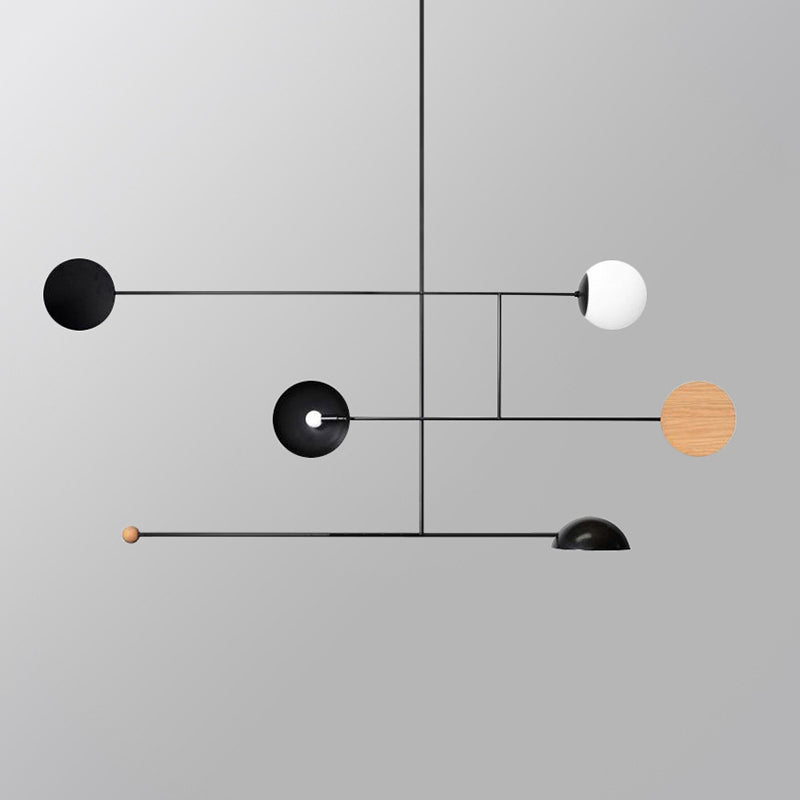 Avi Minimalistisch Lineare LED Pendelleuchte SchwarzEsszimmer Metall 4 Stile 1/2/3 Flammig