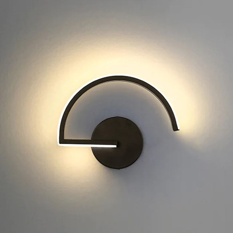 Arisha Design Wandleuchte Innen Schwarz/Weiß Schlafzimmer/Wohnzimmer Metall