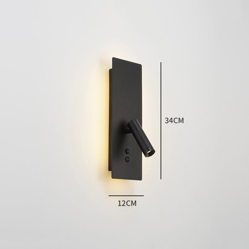 Ray Modern LED Wandleuchte Strahler Schwarz/Gold/Weiß Wohn/Schlafzimmer Treppenhaus Flur InnenMetall&Acryl