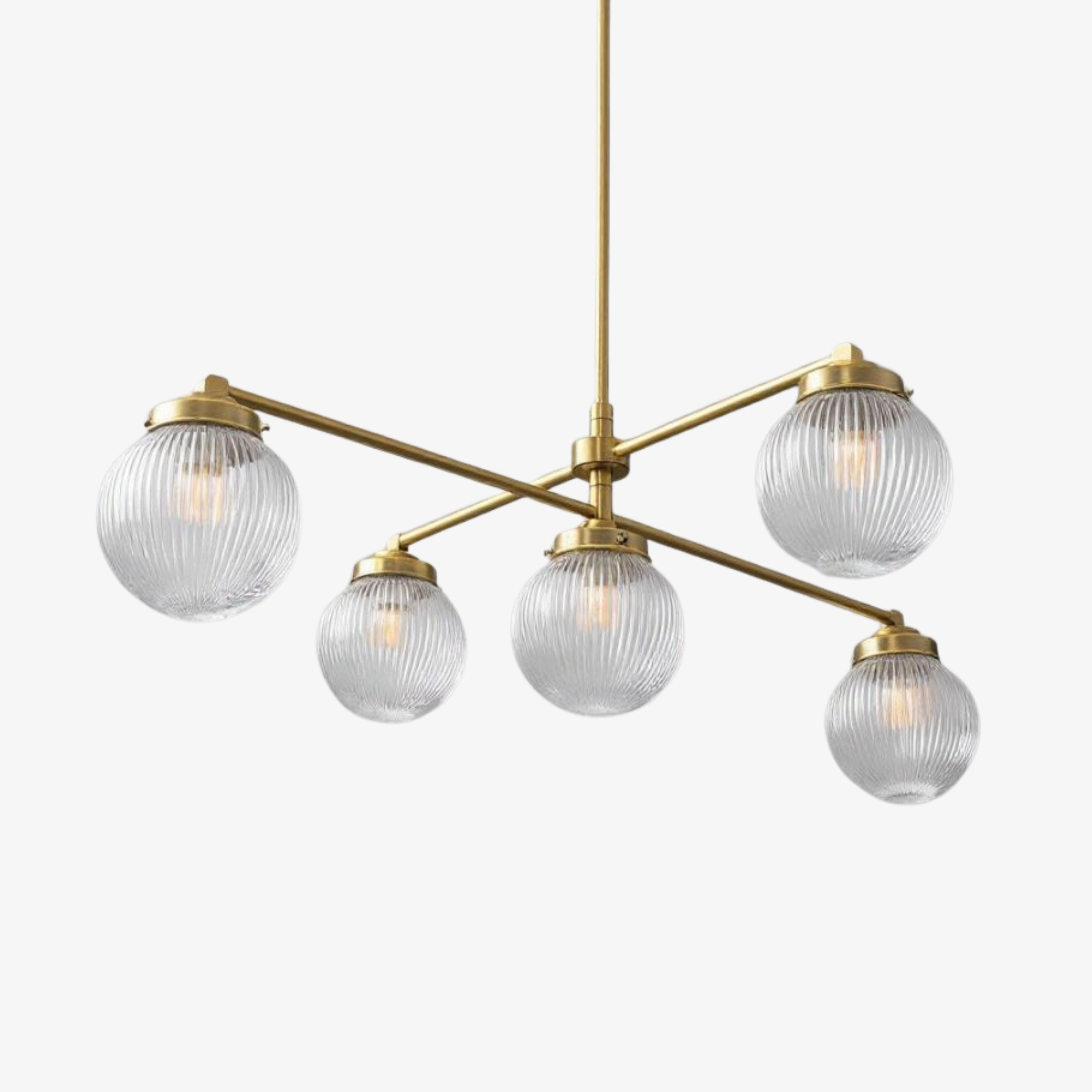Glorica Glass Elegante Pendelleuchte im Mid-Century-Stil – Moderne Beleuchtung für das Esszimmer
