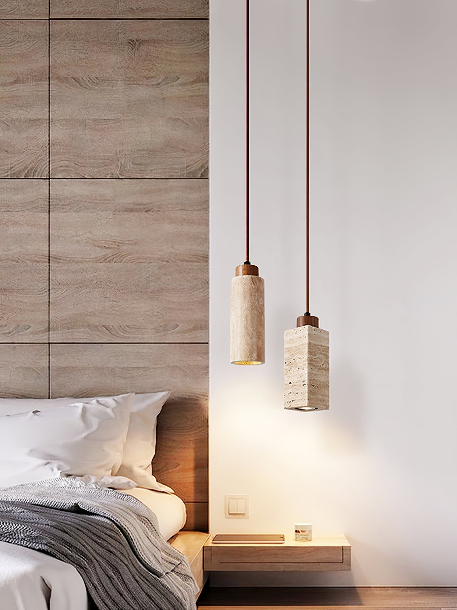 Avloris Travertin-Pendelleuchte-Letslighting