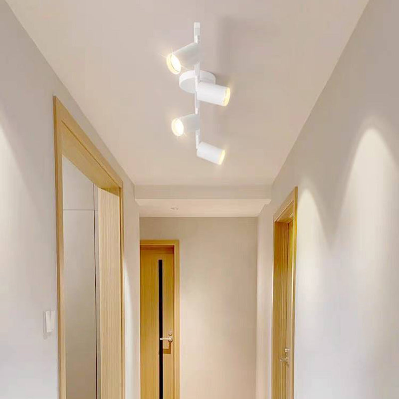 Arisha Modern LED Deckenleuchte Schwarz/Weiß/Gold Schlaf/Wohnzimmer Flur Metall 3/4/5/6 Kopf