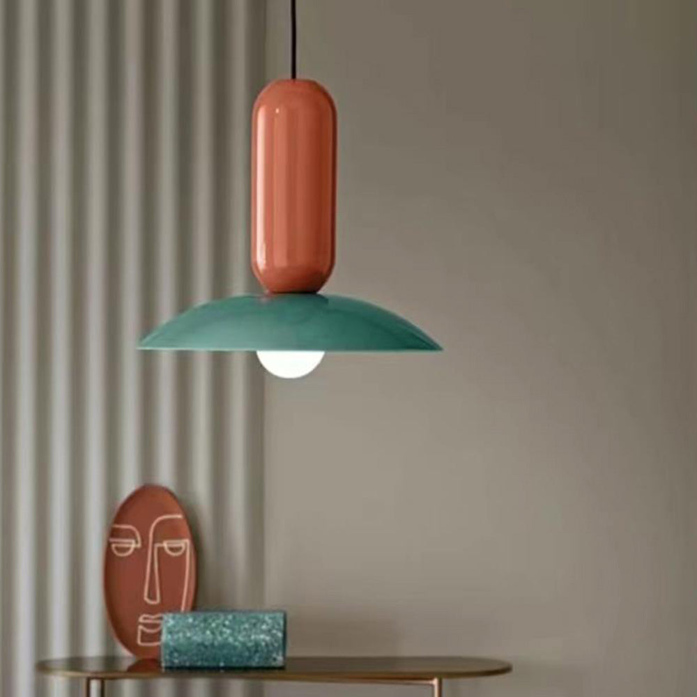 Valentina Modern Design LED Pendelleuchte Bunt Metall Weiß Ess/Schlafzimmer