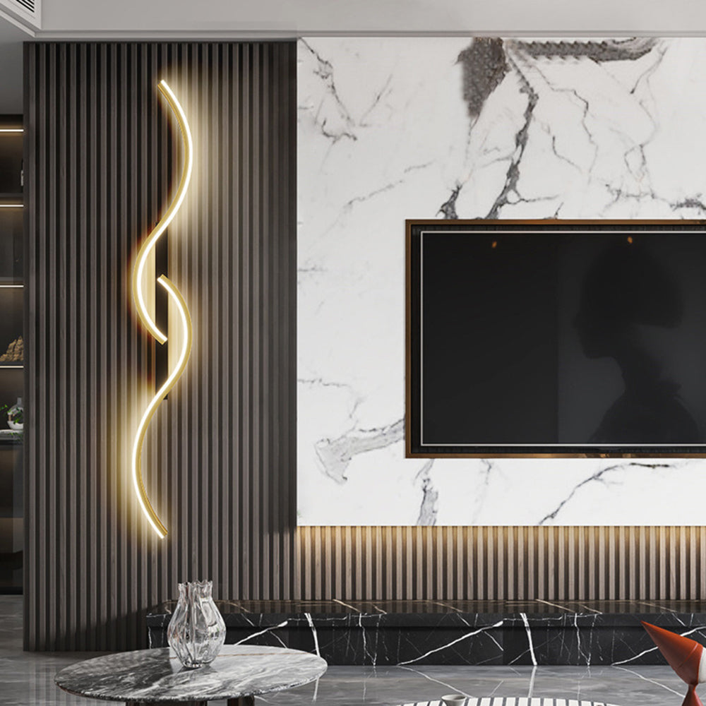 Arisha Modern LED Wandleuchte Innen Linear Schwarz/Weiß