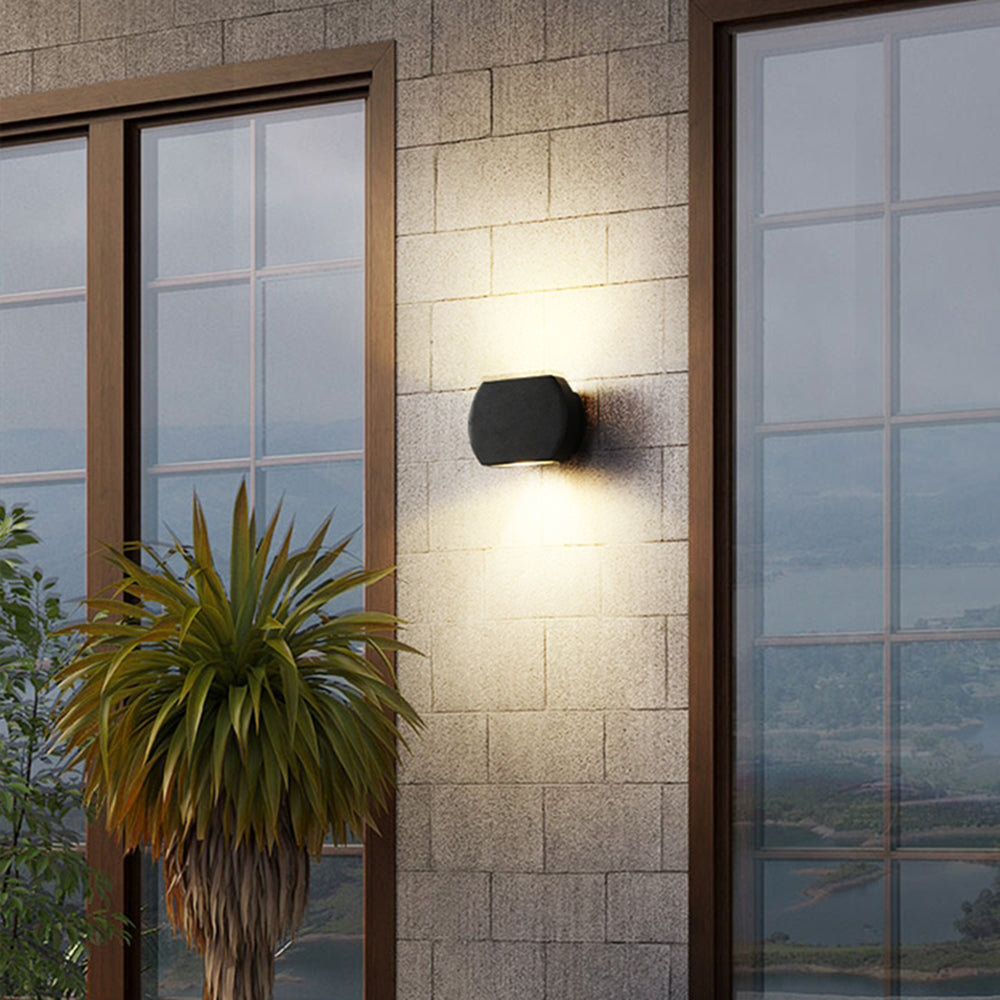 Ray Geo Außenwandleuchte, 2 Stile Aluminium&Glas