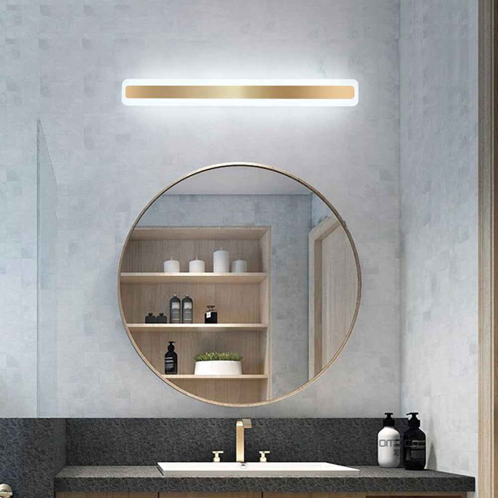 Arisha Moderne Rechteckige Spiegel Front Wandleuchte, Badezimmer