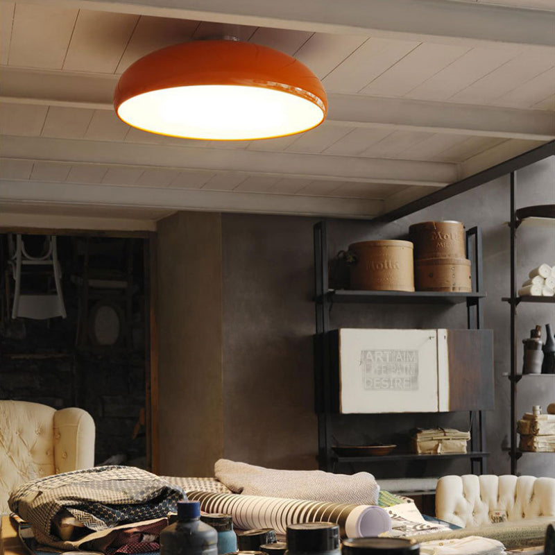 Valentina Vintage LED Deckenleuchte Schwarz Metall Schlaf Wohnzimmer