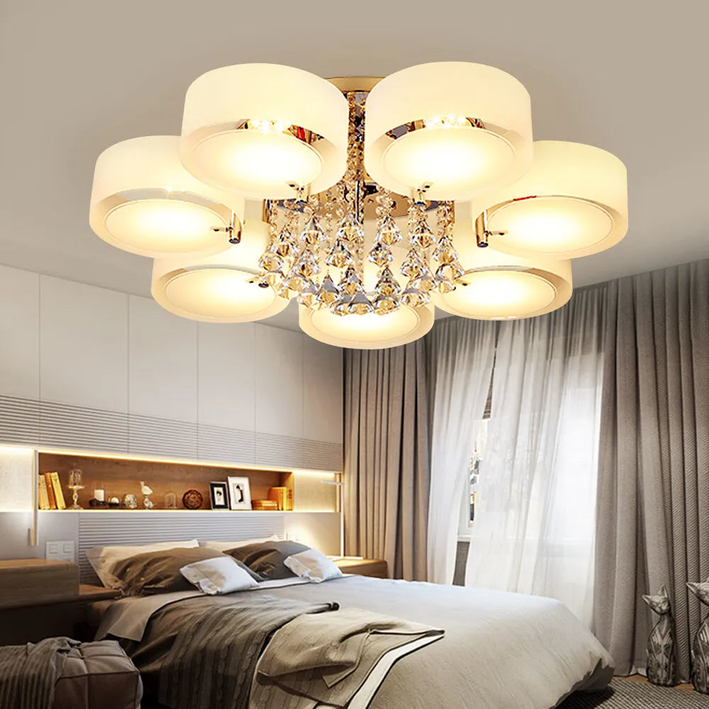 Arisha Modern Glas Acryl Deckenleuchte Schlafzimmer Flur
