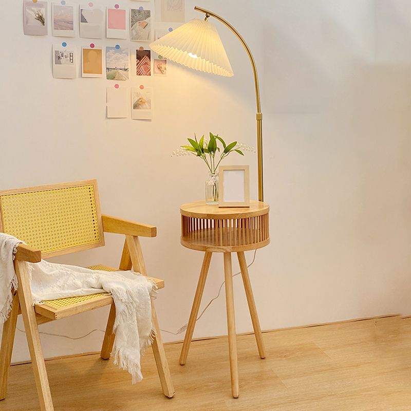 Muto Retro Stehleuchte 2 Farbe, Schlafzimmer, Metall Holz