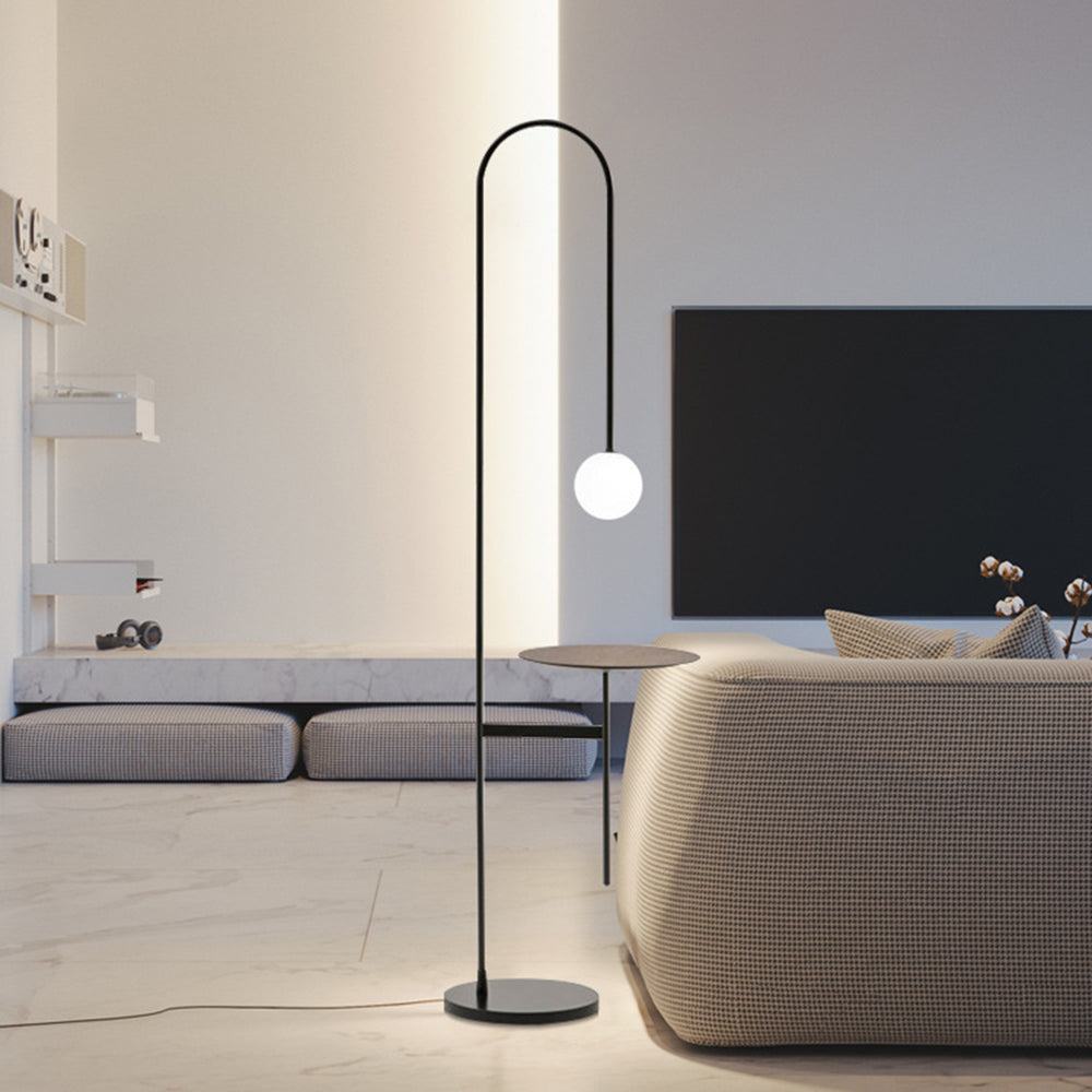 Valentina Modern Stehleuchte Warmweiß/Neutralweiß Wohn/Arbeitszimmer Eisen&Glas-Letslighting
