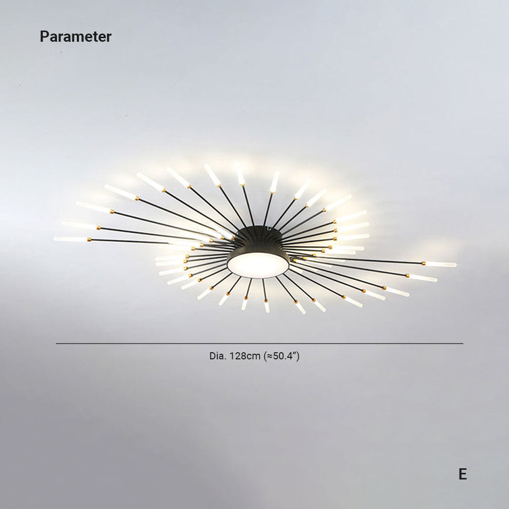 Arisha Deckenleuchte Feuerwerk  Modern Design LED  Wohnzimmer Schlafzimmer