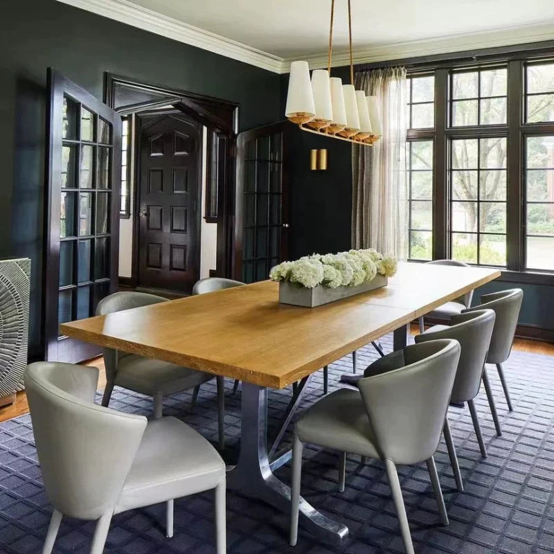 Silva Design LED Metall Kronleuchter für Wohnzimmer, Küche Schwarz