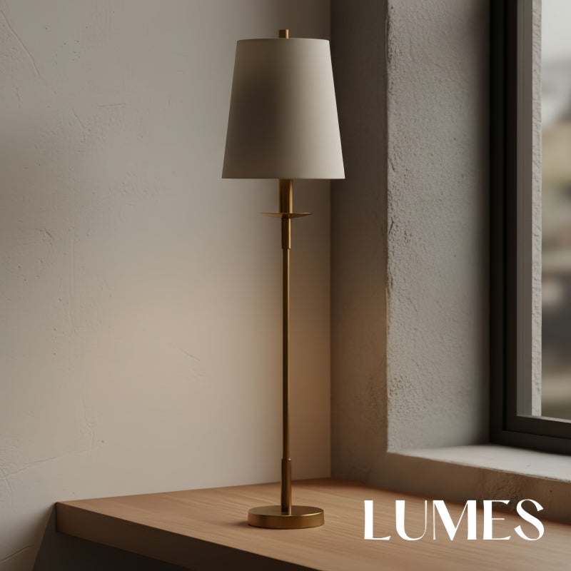 Detail des Leinenlampenschirms der Rowan Lampe