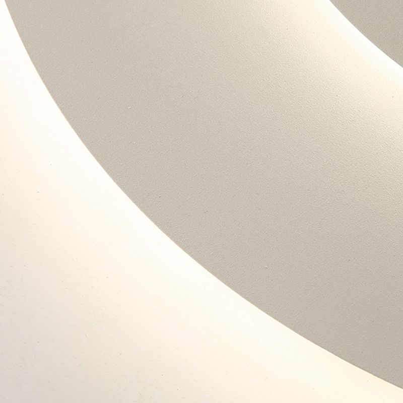 Quinn Modern Rund LED Deckenleuchte Weiß Wohn/Schlafzimmer