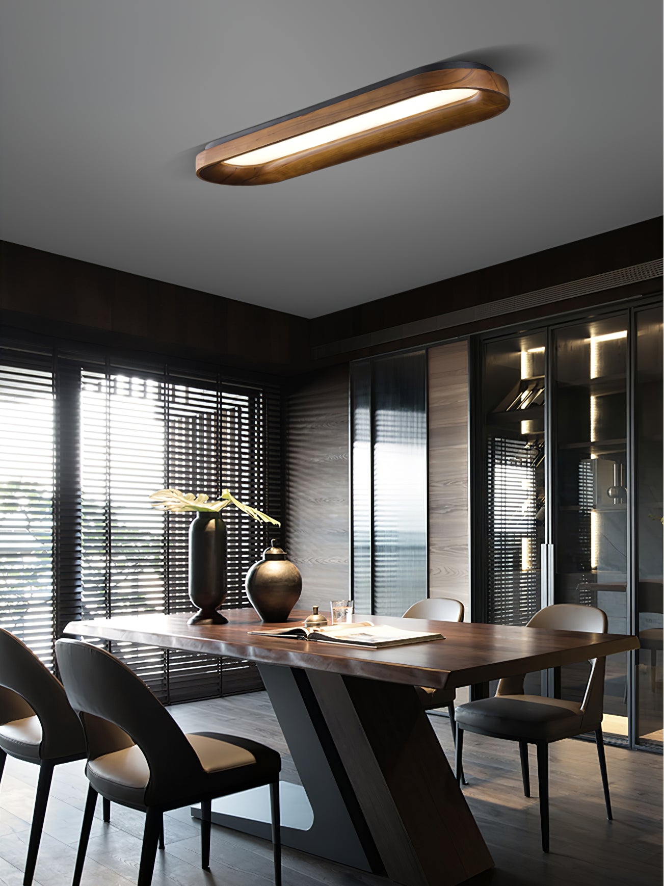 Zatalel Modern Minimalistisch Fließend Wolke Holz Deckenleuchte-Letslighting
