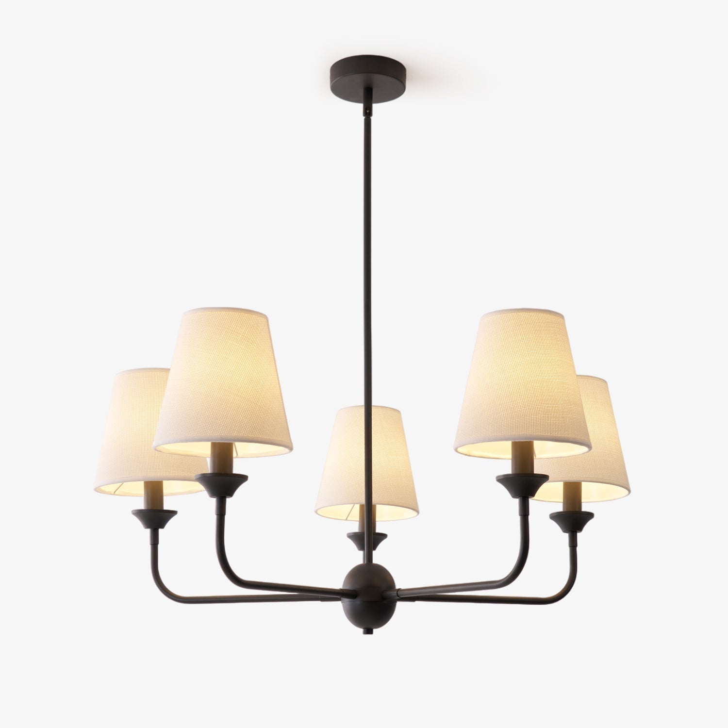 Zesorel Industrieller Vintage-Kronleuchter aus Stoff-Letslighting